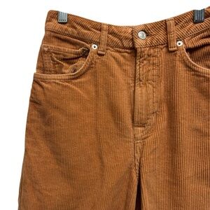TOPSHOP Moto High Waist Wide Leg Corduroy Jeans